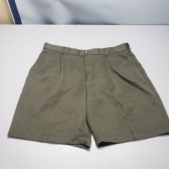 Roundtree and yorke easy care green mens shorts size 36 - Picture 5 of 9